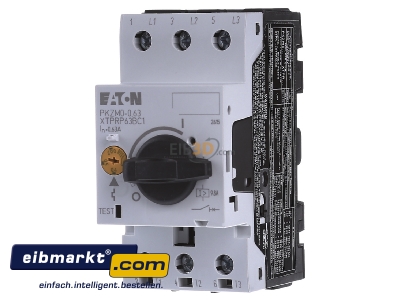 Front view Eaton (Moeller) PKZM0-0,63 Motor protective circuit-breaker 0,63A - 
