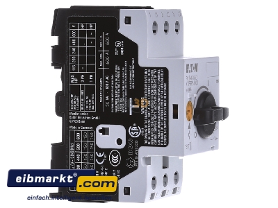 Ansicht links Eaton (Moeller) PKZM0-0,63 Motorschutzschalter 3p,handbettigt 