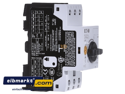 Ansicht links Eaton (Moeller) PKZM0-1,6 Motorschutzschalter 3p,handbettigt 