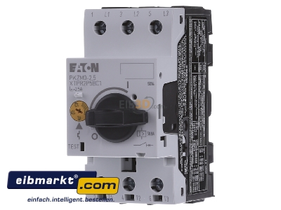 Front view Eaton (Moeller) PKZM0-2,5 Motor protective circuit-breaker 2,5A
