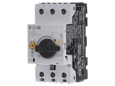 Front view Eaton PKZM0-4 Motor protective circuit-breaker 4A 
