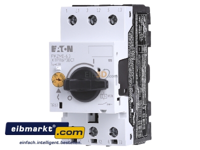 Front view Eaton (Moeller) PKZM0-6,3 Motor protective circuit-breaker 6,3A - 
