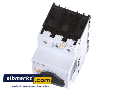 View up front Eaton (Moeller) PKZM0-6,3 Motor protective circuit-breaker 6,3A - 
