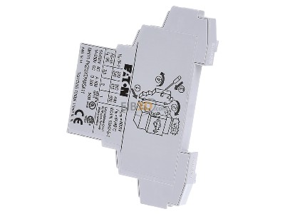 View on the right Eaton NHI11-PKZ0 Auxiliary contact block 1 NO/1 NC 
