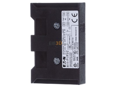 View on the left Eaton HI11-P1/P3Z Auxiliary contact block 1 NO/1 NC 
