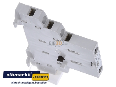 View top left Eaton (Moeller) NHI21-PKZ0 Auxiliary contact block 2 NO/1 NC
