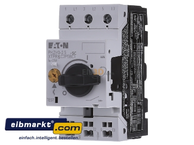 Front view Eaton (Moeller) PKZM0-2,5-SC Motor protective circuit-breaker 2,5A
