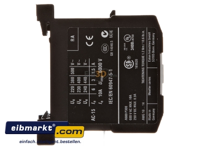 View on the left Contactor relay 42VAC 2NC/ 2 NO DILER-22(42V50HZ) Eaton (Moeller) DILER-22(42V50HZ)
