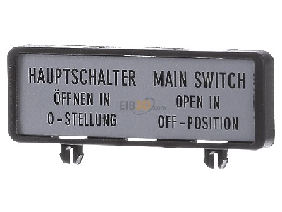 Frontansicht Eaton (Moeller) ZFS61/62-T0 Zusatzfrontschild Deutsch/Englisch 
