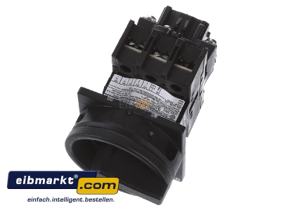 Ansicht oben vorne Eaton (Moeller) 048365 Hauptschalter Einbau/sw P1-25/EA/SVB-SW
