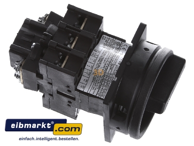 Ansicht oben links Eaton (Moeller) 048365 Hauptschalter Einbau/sw P1-25/EA/SVB-SW