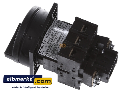 Ansicht oben rechts Eaton (Moeller) 048365 Hauptschalter Einbau/sw P1-25/EA/SVB-SW