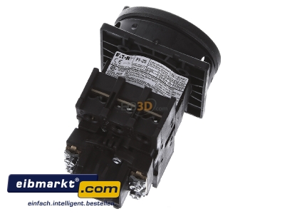 Ansicht oben hinten Eaton (Moeller) 048365 Hauptschalter Einbau/sw P1-25/EA/SVB-SW