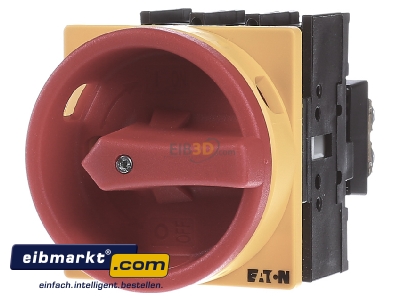 Frontansicht Eaton (Moeller) 081438 Hauptschalter Einbau/rot P1-32/EA/SVB