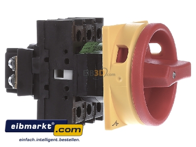 Ansicht links Eaton (Moeller) 081438 Hauptschalter Einbau/rot P1-32/EA/SVB