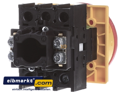 Ansicht hinten Eaton (Moeller) 081438 Hauptschalter Einbau/rot P1-32/EA/SVB