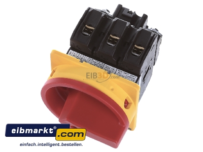 Ansicht oben vorne Eaton (Moeller) P3-63/EA/SVB Hauptschalter Einbau/rot 