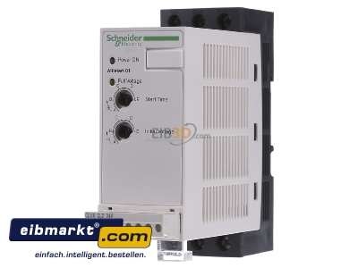 Front view Schneider Electric ATS01N125FT Soft starter 25A 24...240VAC 24...240VDC
