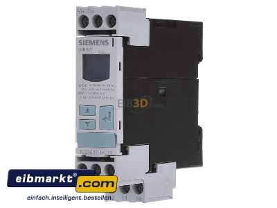 Front view Siemens Indus.Sector 3UG4633-1AL30 Voltage monitoring relay 17...275V AC/DC

