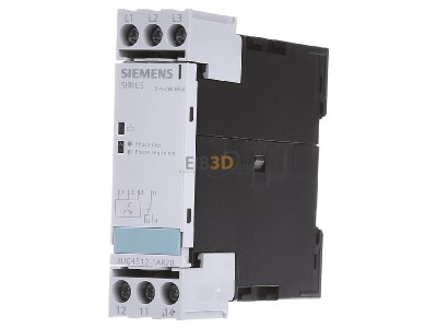 Front view Siemens 3UG4512-1AR20 Phase monitoring relay 160...690V 
