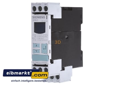 Frontansicht Siemens Indus.Sector 3UG4622-1AW30 Stromberwachungsrelais 0,05-10A AC/DC 1W 