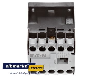 View up front Magnet contactor 8,8A 42VAC DILEM-10(42V50/60HZ) Eaton (Moeller) DILEM-10(42V50/60HZ)
