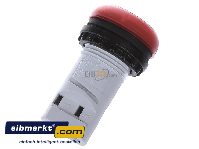 Top rear view Eaton (Moeller) M22-LC-R Indicator light red
