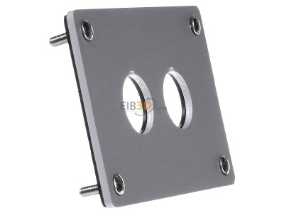 View on the left Eaton M22-E2 Mounting panel for control device 
