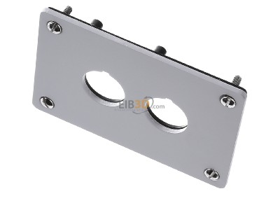 View up front Eaton M22-E2 Mounting panel for control device 
