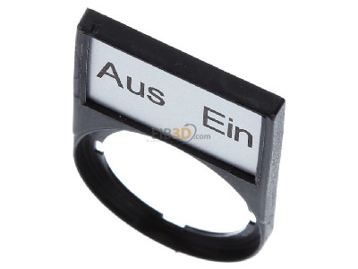 View up front Eaton M22S-ST-D10 Text plate holder for control device 
