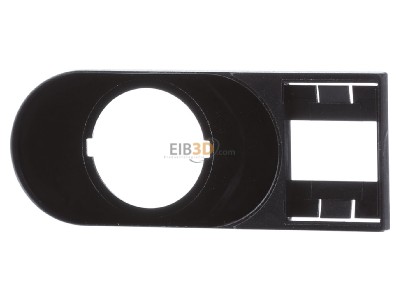 Front view Eaton M22S-STDD-X Text plate holder for control device 
