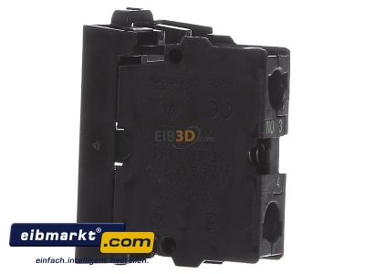 View on the left Eaton (Moeller) M22-AK10 Auxiliary contact block 1 NO/0 NC 

