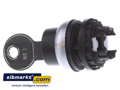 View on the right Eaton (Moeller) M22-WRS Key actuator black IP65
