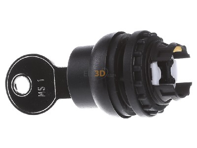 View on the right Eaton M22S-WS Key actuator black 
