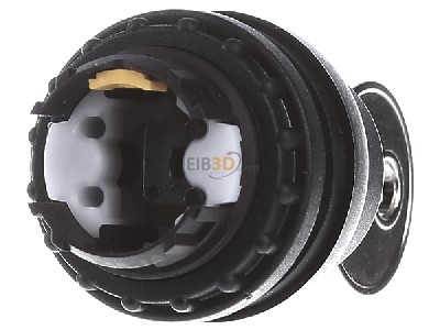 Back view Eaton M22S-WS Key actuator black 
