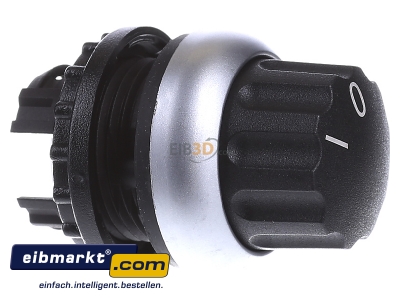 View on the left Eaton (Moeller) M22-WR Turn button actuator black IP65
