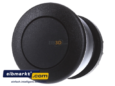 Frontansicht Eaton (Moeller) M22-DP-S Pilzdrucktaste schwarz,blanko 