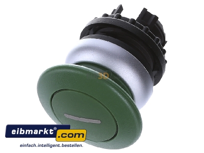 View up front Eaton (Moeller) M22-DP-G-X1 Mushroom-button actuator green IP67
