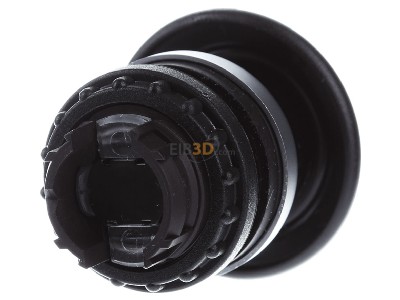 Back view Eaton M22-DP-S-X Mushroom-button actuator black IP67 

