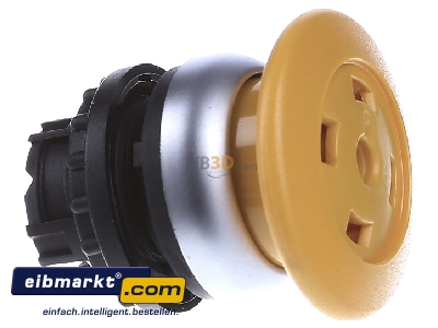 View on the left Eaton (Moeller) M22-DP-Y-X Mushroom-button actuator yellow IP67
