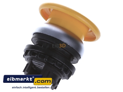 Top rear view Eaton (Moeller) M22-DP-Y-X Mushroom-button actuator yellow IP67
