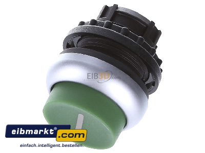 View up front Eaton (Moeller) M22-DH-G-X1 Push button actuator green IP67 - 
