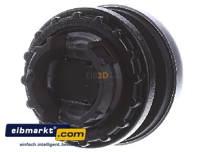 Back view Eaton (Moeller) M22-D-S Push button actuator black IP67
