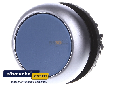 Front view Eaton (Moeller) M22-D-B Push button actuator blue IP67
