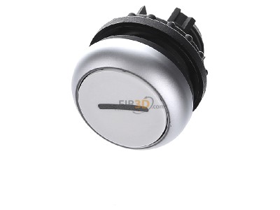 View up front Eaton M22-D-W-X1 Push button actuator white IP67 

