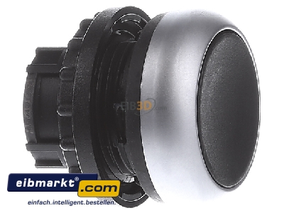 Ansicht links Eaton (Moeller) 216613 Drucktaste flach,sw,rast.,blank M22-DR-S