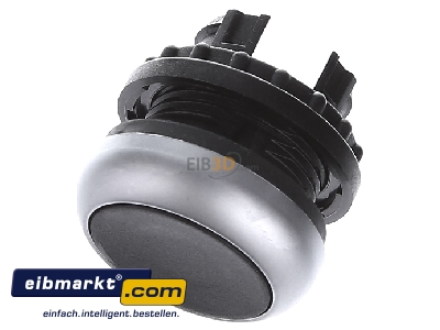 Ansicht oben vorne Eaton (Moeller) 216613 Drucktaste flach,sw,rast.,blank M22-DR-S