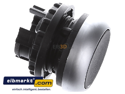 Ansicht oben links Eaton (Moeller) 216613 Drucktaste flach,sw,rast.,blank M22-DR-S