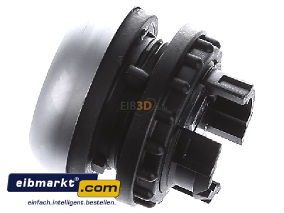 Ansicht oben rechts Eaton (Moeller) 216613 Drucktaste flach,sw,rast.,blank M22-DR-S