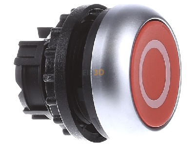View on the left Eaton M22-DR-R-X0 Push button actuator red IP67 
